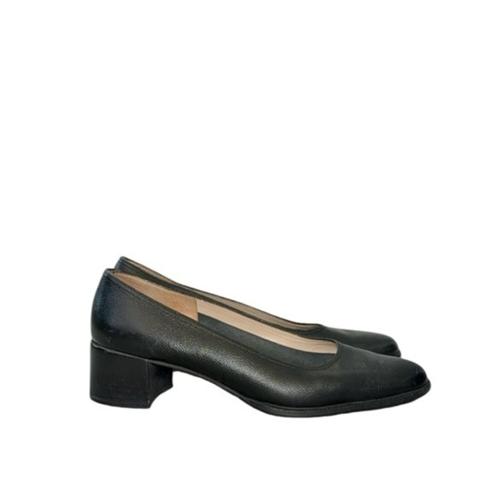 Salvatore Ferragamo Boutique Classic Pebble Leather Heels‎ Pumps Size 11